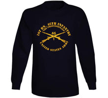 Load image into Gallery viewer, Army - 1st Bn 46th Infantry Regt - The Professionals - Infantry Br Classic T Shirt, Crewneck Sweatshirt, Hoodie, Long Sleeve
