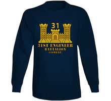 Load image into Gallery viewer, Army - 31st Engineer Battalion (combat) W Eng Branch Classic T Shirt, Crewneck Sweatshirt, Hoodie, Long Sleeve