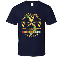 Load image into Gallery viewer, Vietnam Combat Veteran W 1st Cav Dui X 300 T Shirt