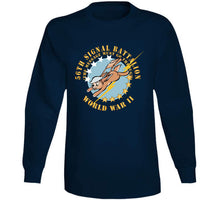Load image into Gallery viewer, Army - 56th Signal Battalion W Emblem - (the Message Must Go Through) - Wwii X 300 Classic T Shirt, Crewneck Sweatshirt, Hoodie, Long Sleeve