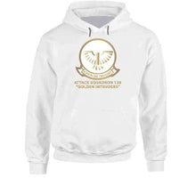 Load image into Gallery viewer, Attack Squadron 128 - Golden Intruders - White W Text X 300 T Shirt