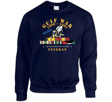 Load image into Gallery viewer, Gulf War 1990 - 1991 W Svc Ribbons - Car - Seabee X 300 Classic T Shirt, Crewneck Sweatshirt, Hoodie, Long Sleeve