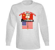Load image into Gallery viewer, Govt - War On The Horizon - China Flag - Us Flag W Missile Firing - Atomic Blast X 300 Classic T Shirt, Crewneck Sweatshirt, Hoodie, Long Sleeve