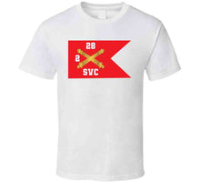 Load image into Gallery viewer, Army - Svc Brty, 2nd Battalion 28th Field Artillery Regiment - Red Wing Guidon X 300 Classic T Shirt, Crewneck Sweatshirt, Hoodie, Long Sleeve