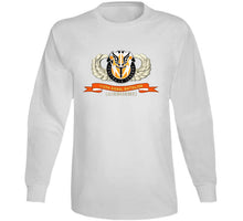 Load image into Gallery viewer, Army - 112th Signal Battalion W Airborne Badge - Dui - Ribbon X 300 Classic T Shirt, Crewneck Sweatshirt, Hoodie, Long Sleeve