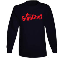 Load image into Gallery viewer, The Sign Chef Dot Com - Red Txt Ladies T Shirt
