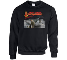 Load image into Gallery viewer, Artillery - M198 Howitzer - I Want To Be An Artilleryman Classic T Shirt, Crewneck Sweatshirt, Hoodie, Long Sleeve