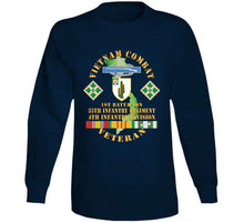 Load image into Gallery viewer, Vietnam Combat Infantry Veteran W 1st Bn 35th Inf - 4th Id Ssi X 300 T Shirt