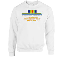Load image into Gallery viewer, Army - Camp Stanley, Leon Springs, Texas with World War I Service Ribbon Classic T Shirt, Crewneck Sweatshirt, Hoodie, Long Sleeve