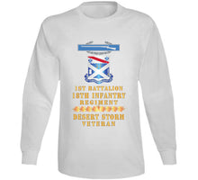 Load image into Gallery viewer, 1st Bn 18th Inf W Dui - Cib - Desert Storm Vet W Fireball Line X 300 Classic T Shirt, Crewneck Sweatshirt, Hoodie, Long Sleeve