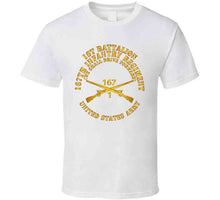 Load image into Gallery viewer, Army - 1st Bn, 167th Infantry - We Shall Drive Forward - Inf Branch X 300 Classic T Shirt, Crewneck Sweatshirt, Hoodie, Long Sleeve