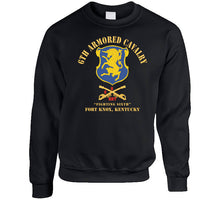 Load image into Gallery viewer, Army - 6th Acr W Cav Br Ft Knox Kentucky - Red Txt X 300 Classic T Shirt, Crewneck Sweatshirt, Hoodie, Long Sleeve