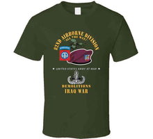 Load image into Gallery viewer, Army - 82nd Airborne Div - Beret - Mass Tac - Maroon  - 82nd Avn Regt - Demolitions - Iraq War T Shirt
