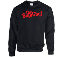 Load image into Gallery viewer, The Sign Chef Dot Com - Red Txt Classic T Shirt, Crewneck Sweatshirt, Hoodie, Long Sleeve