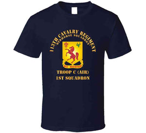 113th Cavalry Regiment - Dui - Redhorse Squadron - Troop C - 1st Squadron X 300 T Shirt