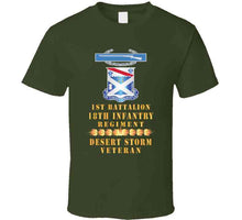 Load image into Gallery viewer, 1st Bn 18th Inf W Dui - Cib - Desert Storm Vet W Fireball Line X 300 Classic T Shirt, Crewneck Sweatshirt, Hoodie, Long Sleeve