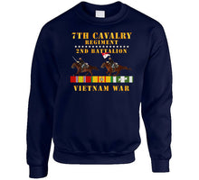 Load image into Gallery viewer, Army - 2nd Battalion, 7th Cavalry Regiment - Vietnam War Wt 2 Cav Riders And Vn Svc X 300 Classic T Shirt, Crewneck Sweatshirt, Hoodie, Long Sleeve