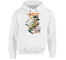 Load image into Gallery viewer, Map - Vietnam Units with Wpns - Equipment Classic T Shirt, Crewneck Sweatshirt, Hoodie, Long Sleeve