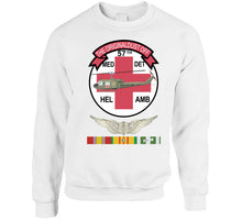 Load image into Gallery viewer, Army - 57th Medical Company - Original Dustoff - Aviator Badge - Vietnam W Vn Svc Classic T Shirt, Crewneck Sweatshirt, Hoodie, Long Sleeve