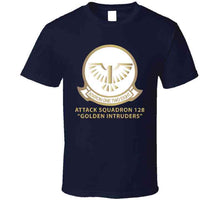 Load image into Gallery viewer, Attack Squadron 128 - Golden Intruders - White W Text X 300 T Shirt
