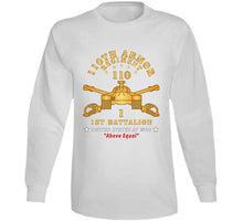 Load image into Gallery viewer, 1st Battalion, 110th Armor Regiment - Above Equal X 300 Classic T Shirt, Crewneck Sweatshirt, Hoodie, Long Sleeve