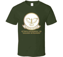 Load image into Gallery viewer, Attack Squadron 128 - Golden Intruders - White W Text X 300 T Shirt