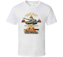 Load image into Gallery viewer, Desert Storm - 2nd Armored Div - Combat Veteran W Gulf Svc X 300 T Shirt