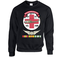 Load image into Gallery viewer, Army - 57th Medical Company - Original Dustoff - Aviator Badge - Vietnam W Vn Svc Classic T Shirt, Crewneck Sweatshirt, Hoodie, Long Sleeve