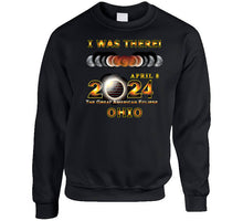 Load image into Gallery viewer, Total Eclipse - 2024 - I Was There W Yellow Outline - Ohio Classic T Shirt, Crewneck Sweatshirt, Hoodie, Long Sleeve