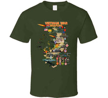 Load image into Gallery viewer, Map - Vietnam Units with Wpns - Equipment Classic T Shirt, Crewneck Sweatshirt, Hoodie, Long Sleeve