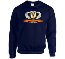 Load image into Gallery viewer, Army - 112th Signal Battalion W Airborne Badge - Dui - Ribbon X 300 Classic T Shirt, Crewneck Sweatshirt, Hoodie, Long Sleeve