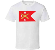 Load image into Gallery viewer, Army - C Brty, 2nd Battalion 28th Field Artillery Regiment - Red Wing Guidon X 300 Classic T Shirt, Crewneck Sweatshirt, Hoodie, Long Sleeve