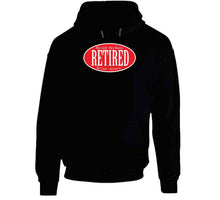 Load image into Gallery viewer, Retired - No Boss - No Job - Red - Black - White - Outline X 300 Classic T Shirt, Crewneck Sweatshirt, Hoodie, Long Sleeve