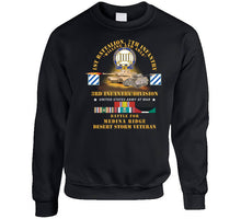 Load image into Gallery viewer, Army - 1st Battalion, 7th Infantry - 3rd Id - Battle Medina Ridge W M1 - M2 - Desert Storm Veteran X 300 Classic T Shirt, Crewneck Sweatshirt, Hoodie, Long Sleeve