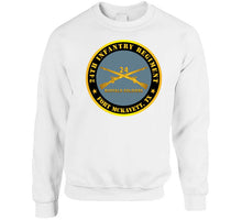 Load image into Gallery viewer, Army - 24th Infantry Regiment - Fort Mckavett, Tx - Buffalo Soldiers W Inf Branch Classic T Shirt, Crewneck Sweatshirt, Hoodie, Long Sleeve