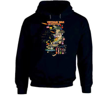 Load image into Gallery viewer, Map - Vietnam Units with Wpns - Equipment Classic T Shirt, Crewneck Sweatshirt, Hoodie, Long Sleeve