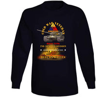 Load image into Gallery viewer, Army - Cold War Vet - 2nd Armored Division - Garlstedt, Germany - M60a1 Tank - Hell On Wheels W Fire X 300 Classic T Shirt, Crewneck Sweatshirt, Hoodie, Long Sleeve