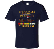 Load image into Gallery viewer, Army - 2nd Battalion, 7th Cavalry Regiment - Vietnam War Wt 2 Cav Riders And Vn Svc X 300 Classic T Shirt, Crewneck Sweatshirt, Hoodie, Long Sleeve