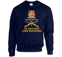 Load image into Gallery viewer, Army - 1st Bn 14th Infantry W Dui - Inf Branch X 300 Classic T Shirt, Crewneck Sweatshirt, Hoodie, Long Sleeve