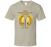 Load image into Gallery viewer, Army - Emblem - Warrant Officer 5 - Cw5 W Eagle - Veteran Classic T Shirt, Crewneck Sweatshirt, Hoodie, Long Sleeve