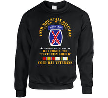 Load image into Gallery viewer, 10th Mountain Division - Climb To Glory - Reforger 90, Centurion Shield  - Cold X 300 Classic T Shirt, Crewneck Sweatshirt, Hoodie, Long Sleeve
