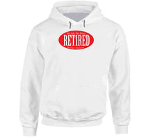 Load image into Gallery viewer, Retired - No Boss - No Job - Red - Black - White - Outline X 300 Classic T Shirt, Crewneck Sweatshirt, Hoodie, Long Sleeve