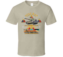 Load image into Gallery viewer, Desert Storm - 2nd Armored Div - Combat Veteran W Gulf Svc - Hell On Wheels X 300 T Shirt