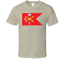 Load image into Gallery viewer, Army - C Brty, 2nd Battalion 28th Field Artillery Regiment - Red Wing Guidon X 300 Classic T Shirt, Crewneck Sweatshirt, Hoodie, Long Sleeve