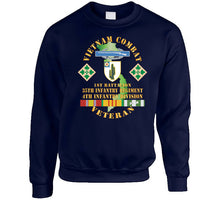 Load image into Gallery viewer, Vietnam Combat Infantry Veteran W 1st Bn 35th Inf - 4th Id Ssi X 300 T Shirt