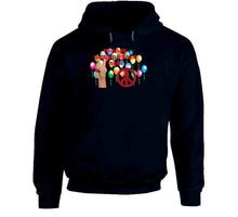 Load image into Gallery viewer, Army - Please World Peace Now W Peace Sign, Hand - Balloons X 300 Classic T Shirt, Crewneck Sweatshirt, Hoodie, Long Sleeve