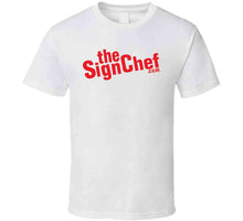 Load image into Gallery viewer, The Sign Chef Dot Com - Red Txt Classic T Shirt, Crewneck Sweatshirt, Hoodie, Long Sleeve