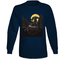 Load image into Gallery viewer, Wolfman Attacking Moon Forest - X 300 Classic T Shirt, Crewneck Sweatshirt, Hoodie, Long Sleeve