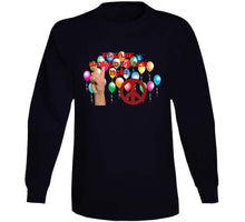 Load image into Gallery viewer, Army - Please World Peace Now W Peace Sign, Hand - Balloons X 300 Classic T Shirt, Crewneck Sweatshirt, Hoodie, Long Sleeve