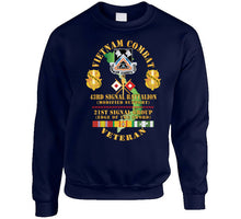 Load image into Gallery viewer, Army - Vietnam Combat Veteran - 43rd Signal Bn, 21st Signal Group Dui W Vn Svc X 300 Classic T Shirt, Crewneck Sweatshirt, Hoodie, Long Sleeve